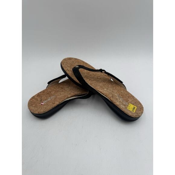 Revere NAPOLI Women's NEW Sandal Black Lizard US Size 7 Medium - Picture 8 of 11